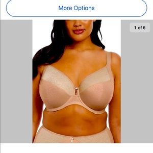 NWT ELOMI "Mia" Plunge Underwire Bra UK 34G US 34I